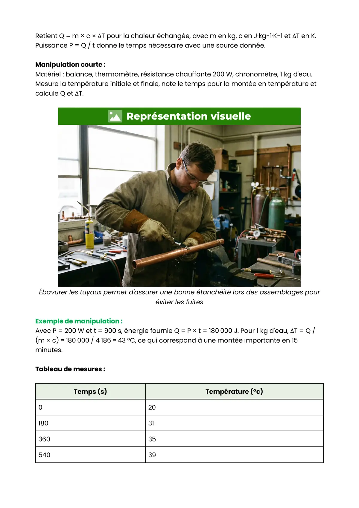 Example Fiche de Révision CAP MIT